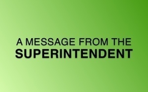 A Message from the Superintendent 5/15/2022